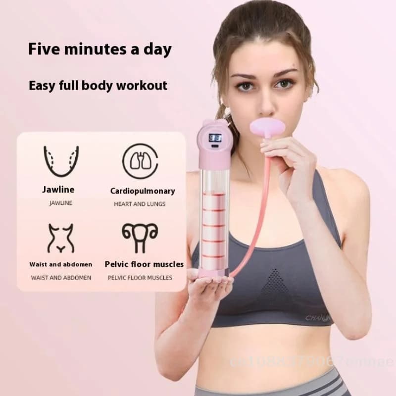 جهاز تدريب البطن متعدد الوظائف، جهاز تمرين التنفس، مدرب سعة الرئة للبالغين، معدات التدريب الرياضية