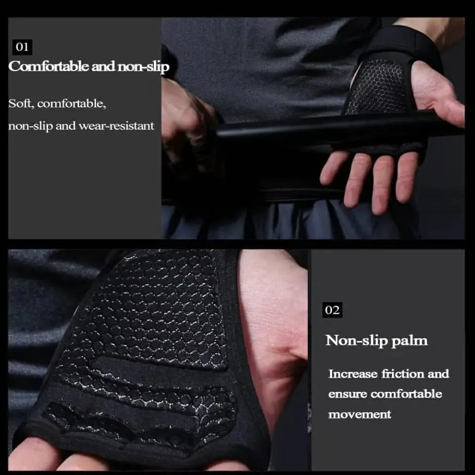 Gym Gloves with Wrist Wrap, Full Protection, Super Breathable Weight Lifting Workout Gloves Exercise Cross Training Cycling - 5