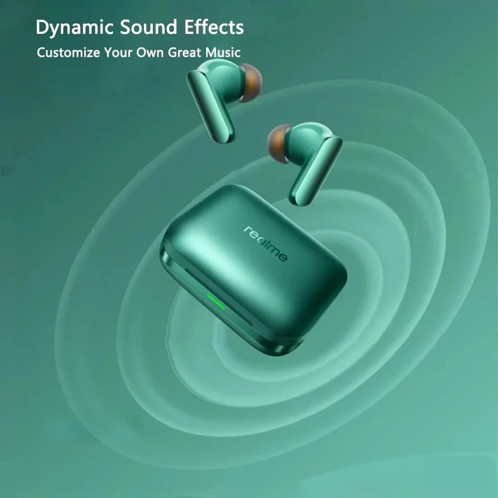 الإصدار العالمي الأصلي realme Buds Air 7 Pro سماعة أذن TWS عزل ضوضاء نشط 53dB LHDC 5.0 بطارية تدوم حتى 48 ساعة - 5