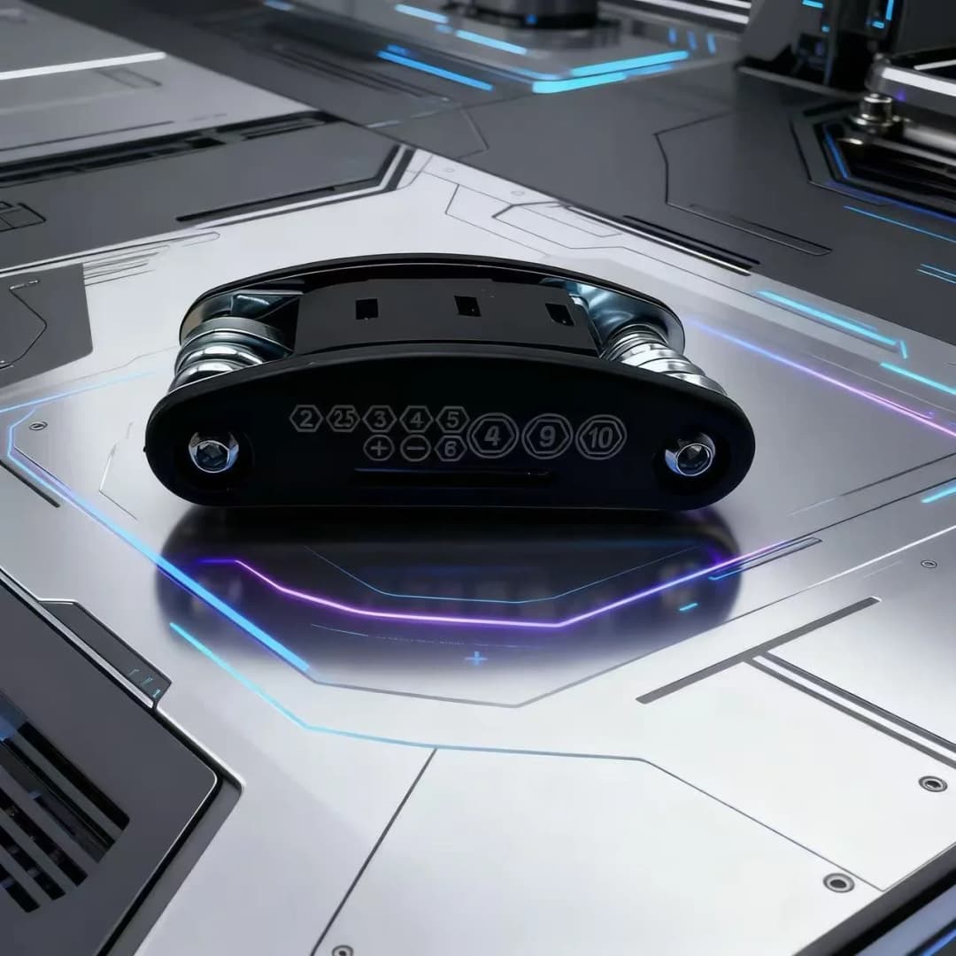 طقم مفاتيح ربط 16 في 1، مع رأس دوار غير قابل للانزلاق. فولاذ مقاوم للصدأ متين لإصلاحات المنزل والسيارة. أداة سهلة الاستخدام ومتعددة الاستخدامات. - 4