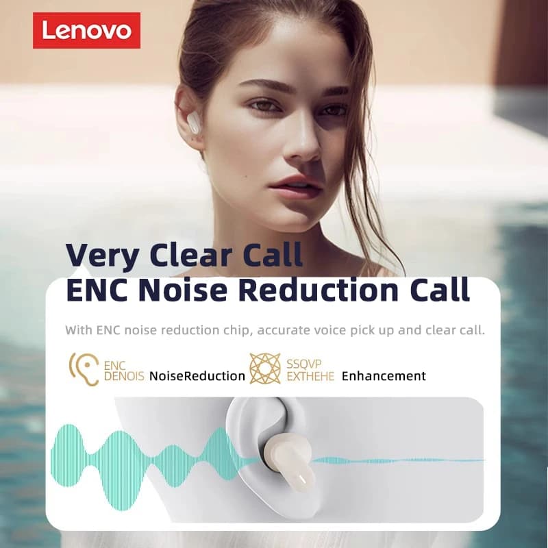 Choice Lenovo LP19 In-Ear HIFI Stereo Sound Music Headphones TWS Wireless Bluetooth Earphones HD Call Sport Headset With Mic New - 4