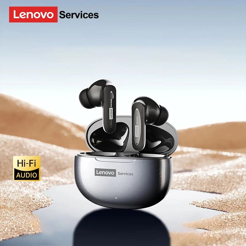 New Lenovo LE202 TWS Bluetooth 6.0 Gaming Earphones AI Call Noise Cancellation Sound Quality Headphone Long Battery Life Earbuds