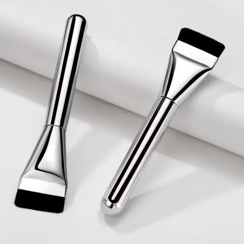 A Foundation Brush Ultra Thin Traceless Concealer Brush Mask Brush Flat Head No Powder Soft Hair Beauty Tools Makeupbrush - 2