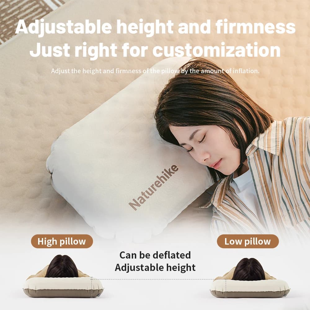 وسادة هوائية قابلة للنفخ من Naturehike 2 في 1 مقاومة للماء والزيت والبقع قابلة للتعديل ناعمة ومناسبة للسفر - 5