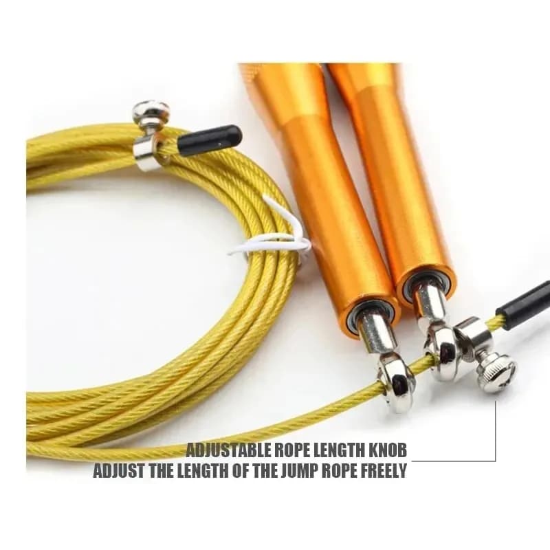 Speed Jump Rope Men Women Kids Gym Workout Equipment Steel Wire Bearing Adjustable Fitness Training Tool Multiple Color - 3