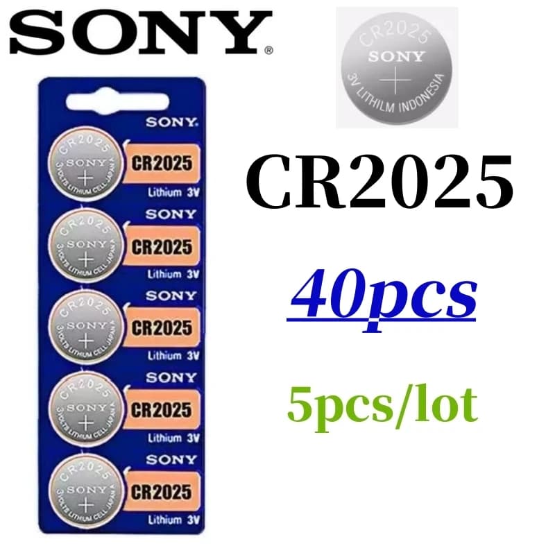 40Pcs Original SONY CR2032 battery CR2025 CR2016 CR1632 CR1220  CR1620 CR2450 CR2430 371 SR920SW 377 SR626SW 364 399 395 SR927SW - 3
