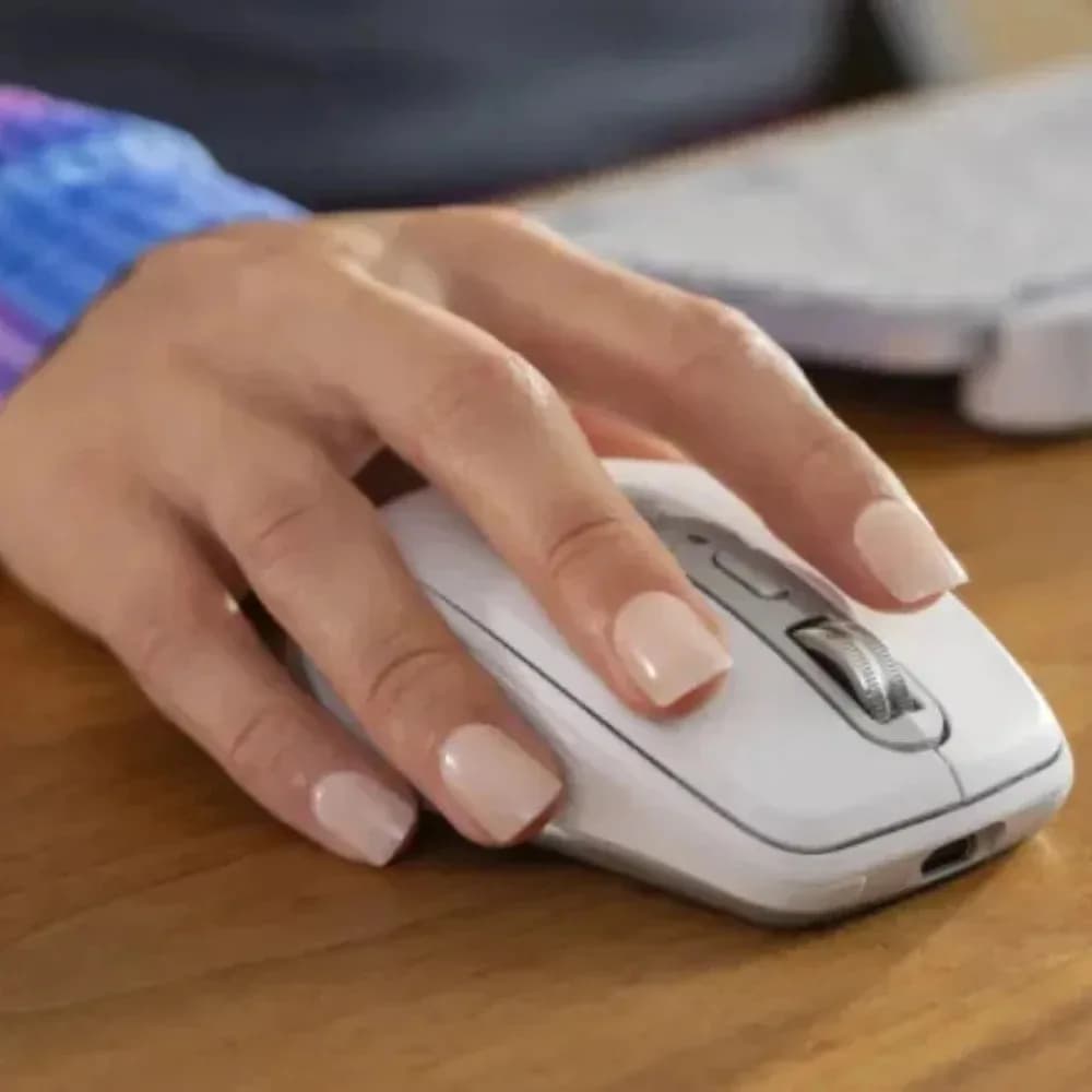 ماوس بلوتوث لاسلكي صامت Logitech Mx Anywhere 3s للاستخدام المنزلي متوافق مع أجهزة ماك المحمولة وأجهزة الكمبيوتر المكتبية - 5