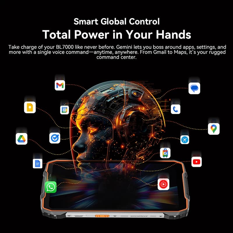 BLACKVIEW BL7000 5G Rugged Smartphone AI Dimensity 6300, 6.78"  2.4K Display 120Hz 7500mAh 33W 50MP Camera Android 15 Cellphone - 3