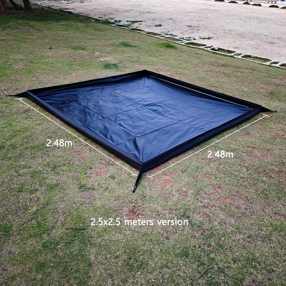 3x3 3D Outdoor Mat Waterproof Camping Oxford Cloth Bottom of Tent 3x4 Large Picnic Mat Camp Bathtub Tent Footprint Beach Blanket - 6
