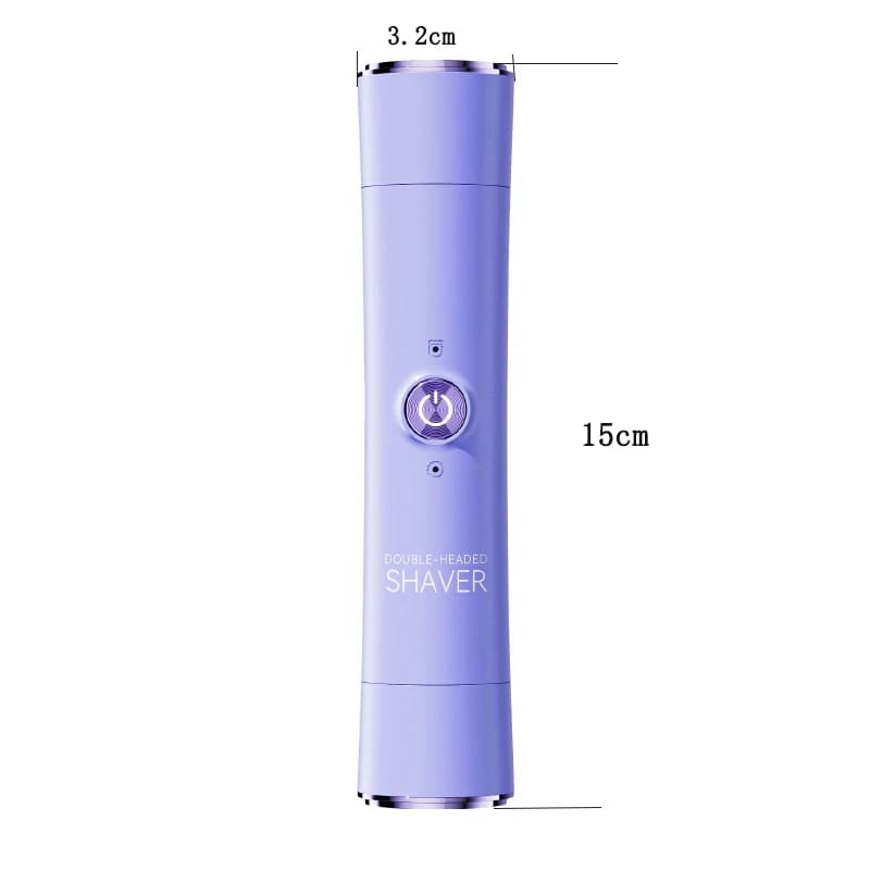 2-in-1 Wireless Rechargeable Electric Shaver, Suitable for Women - Dual Head Bikini Trimmer, Suitable for Both Dry and Wet Use - 4