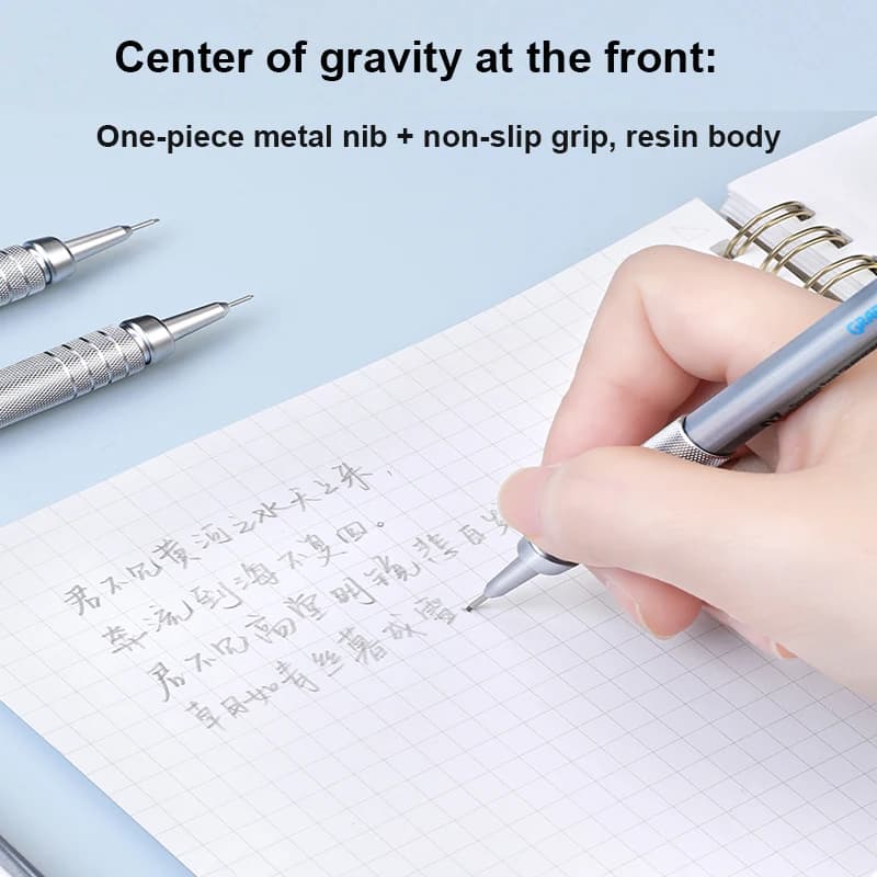 قلم رصاص ميكانيكي Pentel GraphGear 500، رصاص غير قابل للكسر، أقلام أوتوماتيكية للرسم الاحترافي والكوميكس، لوازم مدرسية مفيدة - 5