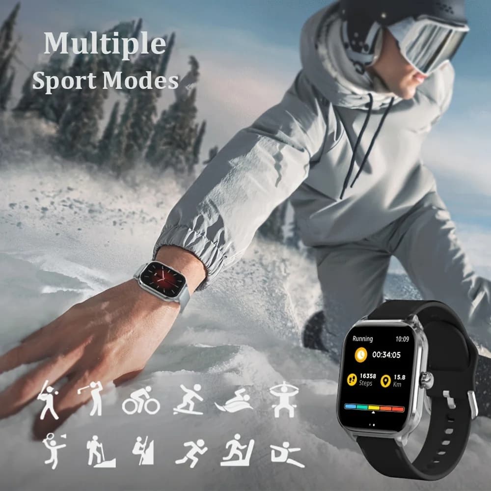 LAXASFIT 2025 New Smart Watch H9 Bluetooth Calls Men Women Smartwatches Fitness Bracelet Custom Watch Face - 4