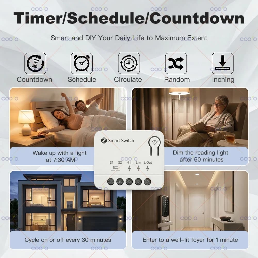 Tuya Zigbee Mini Smart Switch Module Smart Home Relay Automation Breaker works with Alexa Google Home Alice Smart Life Need Hub - 5
