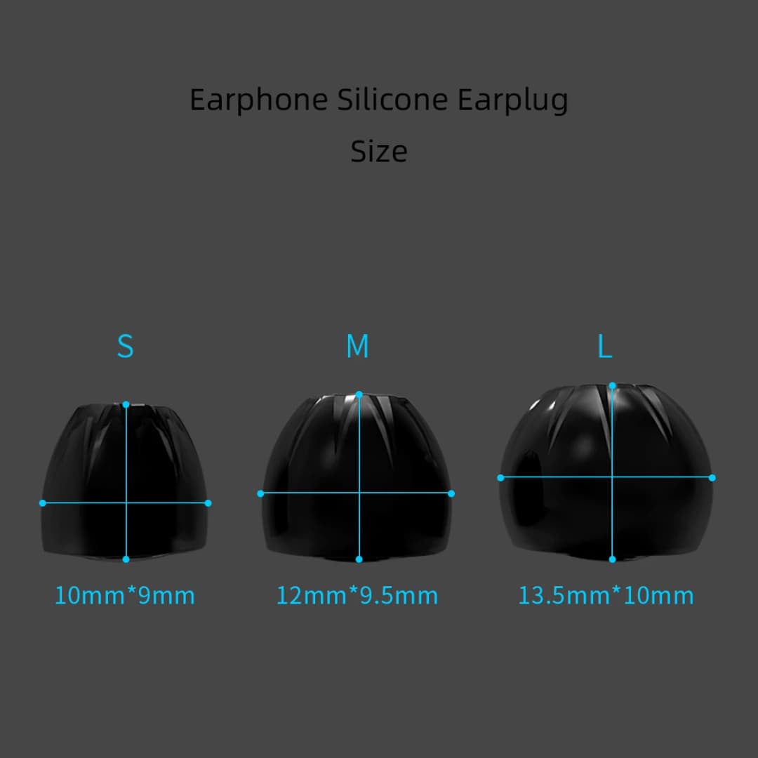 KZ 3Pairs (6pcs) Wired Earphone Memory Cotton Earmuffs Rebound Earplugs Headset PU Sponge Memory Sponge Headphones Eartips - 3