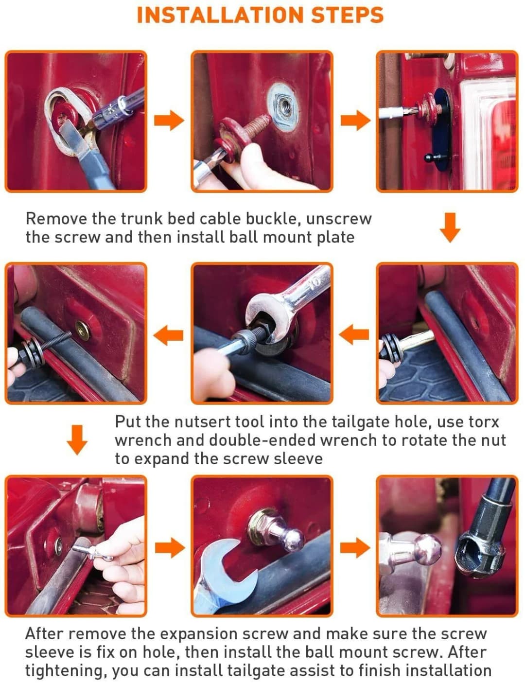 لسيارات فورد F150 F-150 من 2004 إلى 2014 دعامة رفع مساعدة باب الصندوق الخلفي دعامات غاز نابض صدمات ممتص صدمات إبطاء إكسسوارات السيارات DZ43200 - 5