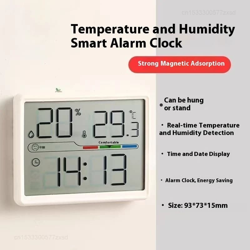 Mijia New Electronic Thermometer Hygrometer Weather Station High Precision with Table Clock Function Mini Thermometer LCD Tools - 2