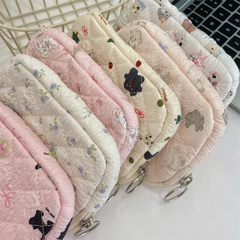 Cute Cartoon Small Travel Cosmetic Lipstick Earphone Card Portable Storage Bag Purse Women Gift Pouch In Make up Bags Organizer - 4