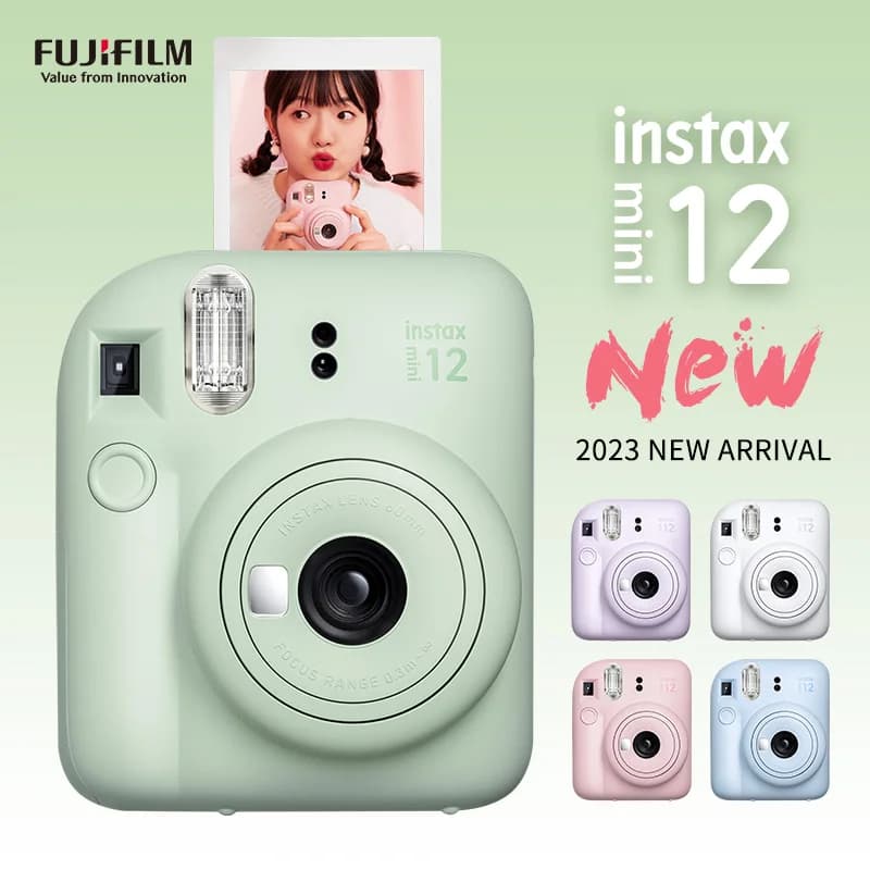 Genuine Orignial Fujifilm Instant Camera Fujifilm Instax Mini12 Film Camera with Options Instax Mini Film Photo Paper/Camera Bag - 2