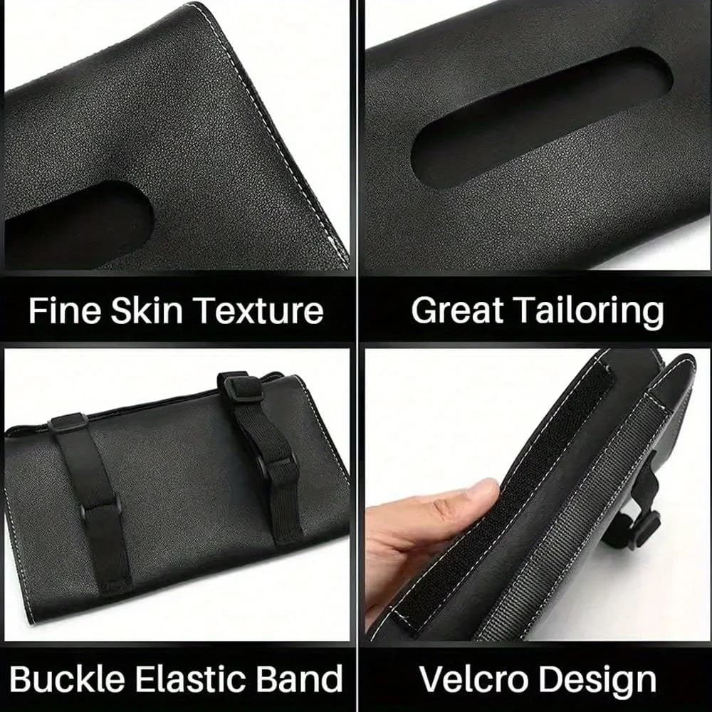 Car sunshade tissue box, hanging type tissue hanging bag, paper drawing box, car specific vehicle interior paper drawing box - 3