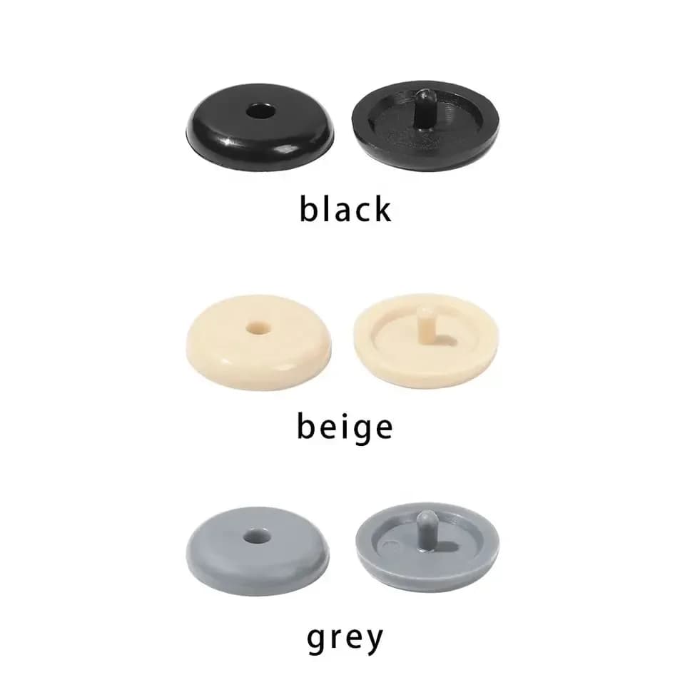 1/10/20pcs Car Parts Auto Safety Seat Belt Black Plastic Stopper Pitch Limit Buckle Clip Retainer Retainer Seatbelt Stop Button - 6