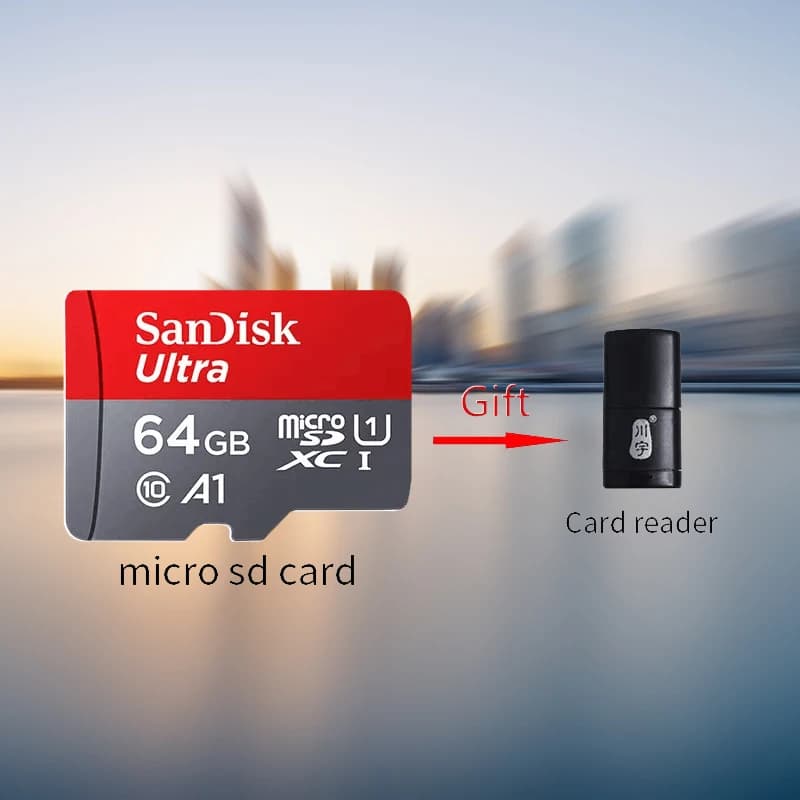 بطاقة ذاكرة Sandisk Ultra Micro tf SD بسعة 128 جيجابايت و32 جيجابايت و64 جيجابايت و256 جيجابايت، بطاقة ذاكرة فلاش SD/TF، بطاقة ذاكرة miniSD للهاتف - 5