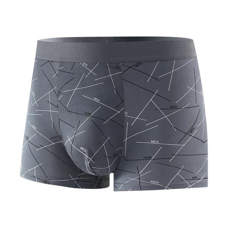 3 Pieces Men Boxers Sports Underwear Underpants Shorts 2XL 3XL 4XL Simple Line Breathable Fashion Sports Fitness - 3