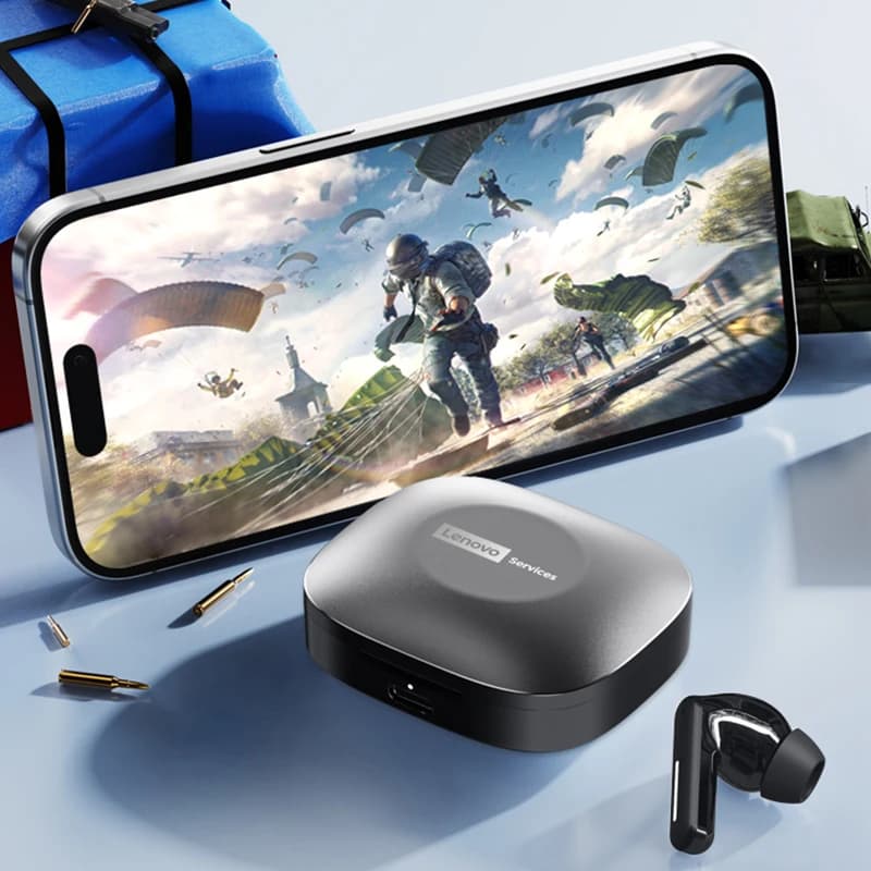 New Lenovo LE209 Wireless Bluetooth Earphone Business Music Bluetooth Headphone HD Call with Mic 30H Battery Life Gaming Headset - 6