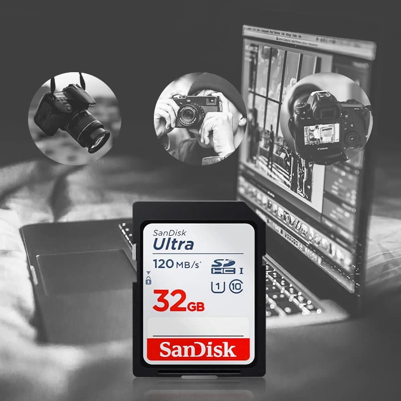 SanDisk Ultra SDHC UHS-I Card SDXC 32GB 64GB 128GB 256GB Memory card Original Genuine SD Card for Camera Up to 150Mb/s - 5