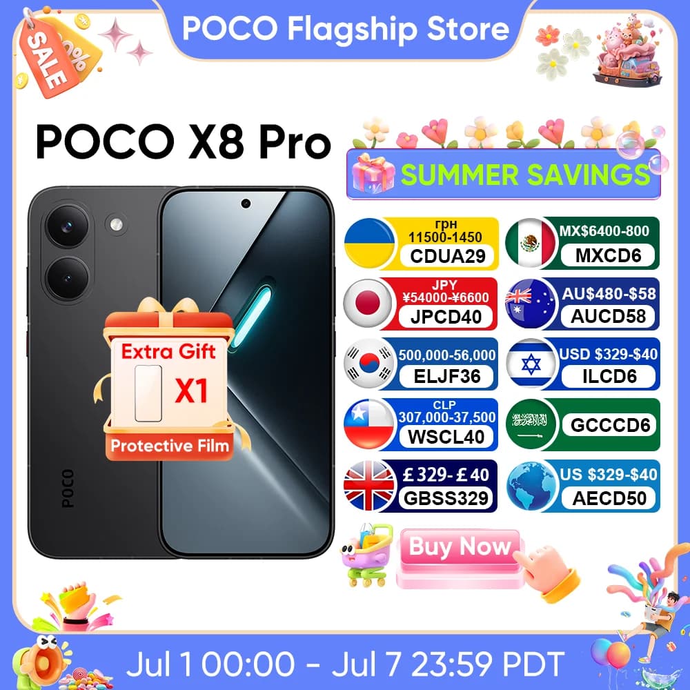 هاتف POCO M7 الأصلي نسخة عالمية سناب دراجون 685 شاشة 6.9 بوصة 144 هرتز FHD+ دوت ديسبلاي 50 ميجابكسل بطارية 7000 مللي أمبير شحن سريع 33 واط NFC