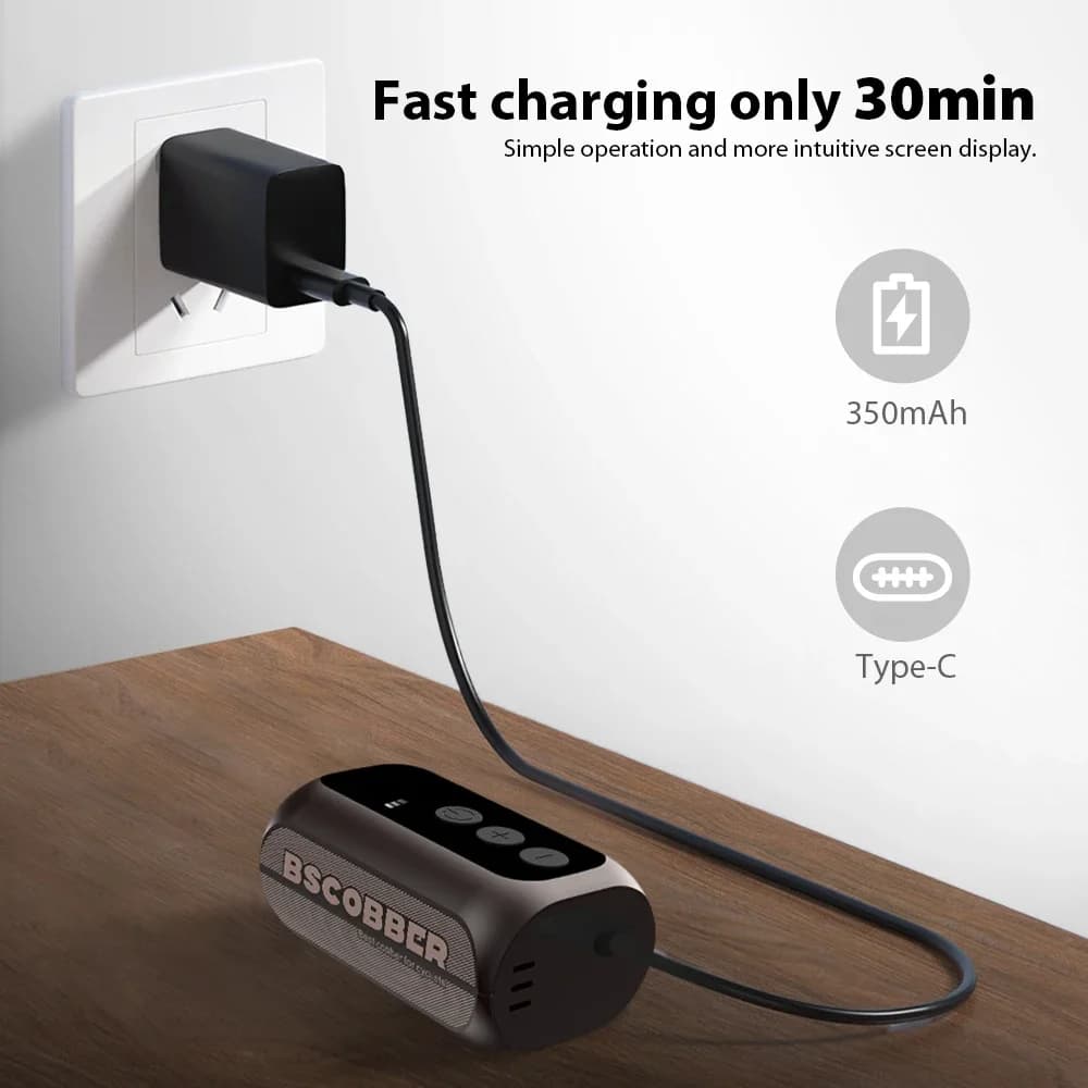 مضخة هواء محمولة BSCOBBER A5mini، قابلة لإعادة الشحن، لاسلكية، إكسسوارات دراجات، منفاخ إطارات، ضغط عالي 100 رطل لكل بوصة مربعة - 4