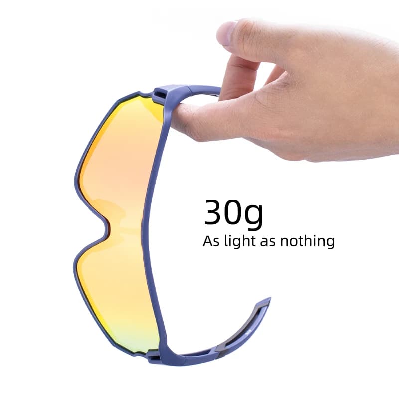 ROCKBROS Polarized Bike Glasses UV400 Sun Protection Cycling Sunglasses Ultralight Large Frame MTB Road Bicycle Eyewear Glasses - 3