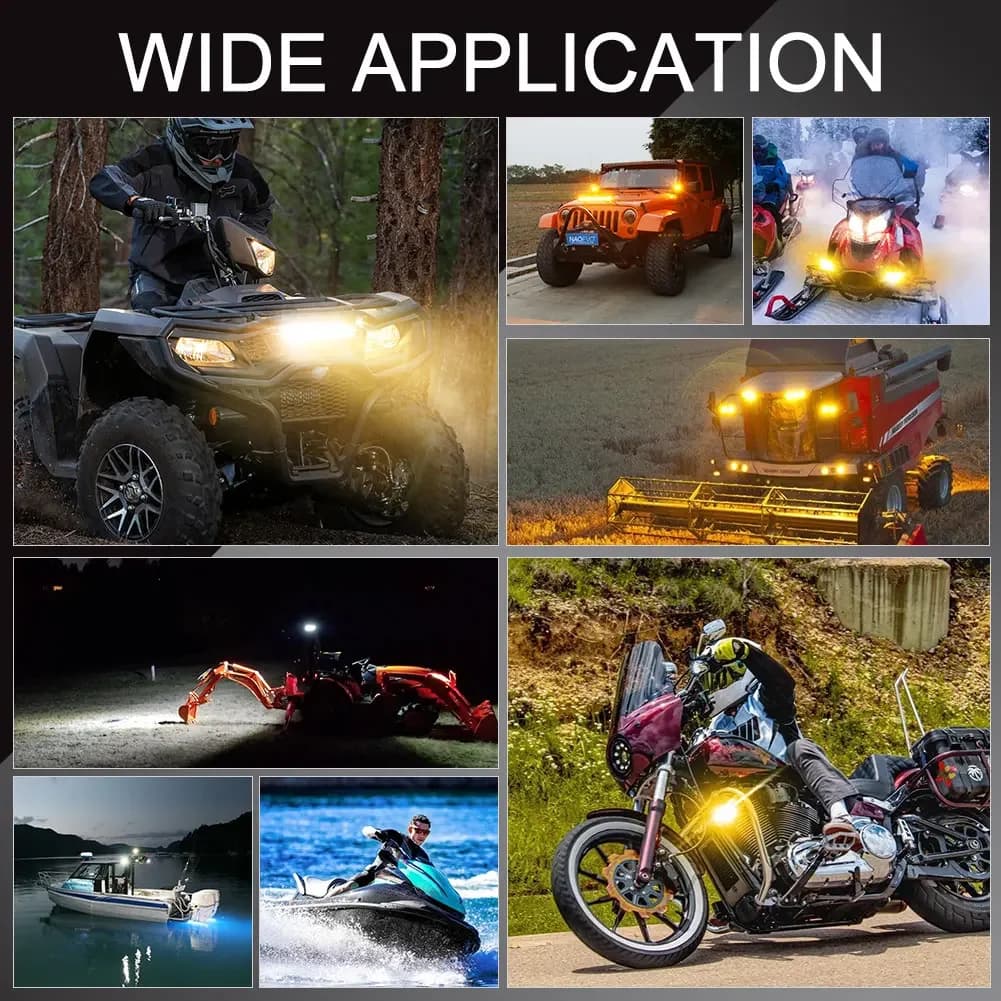 أضواء LED للطرق الوعرة NAOEVO 4x4 بودات شريط إضاءة 4 بوصة 120 واط 12V 24V 6 أوضاع ضوء عمل LED للضباب القيادة لسيارات ATV الدراجات النارية الشاحنات الجيب - 6