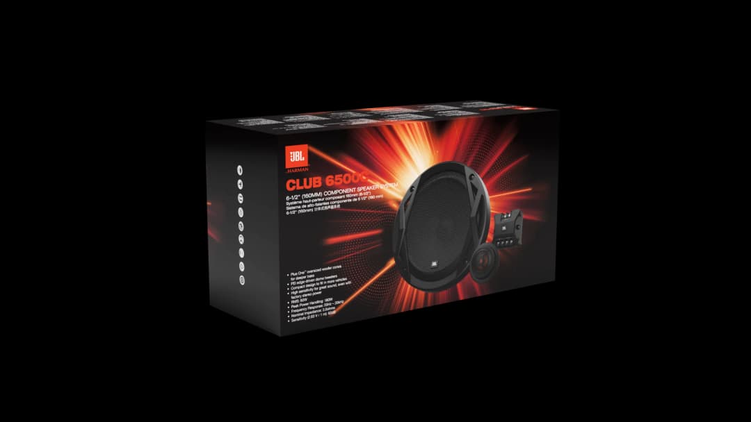 سماعة سيارة JBL ثنائية الاتجاه 6.5 بوصة طاقة مقدرة 60 واط طاقة الذروة 180 واط تويتر باب مضخم صوت متوسط - 4