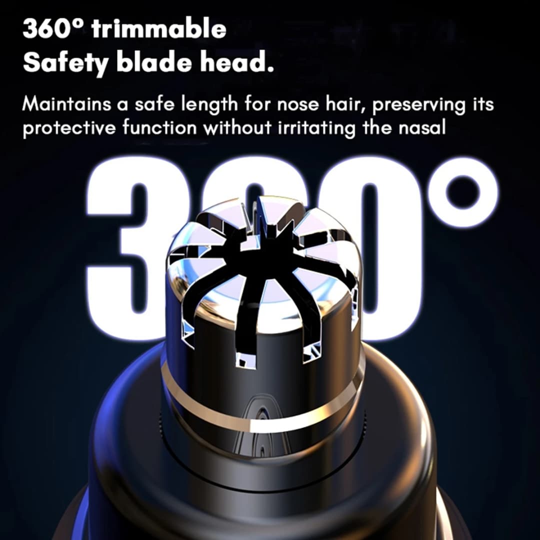 المحمولة الكهربائية الأنف الشعر المتقلب جيب صغير الأنف آذان الشعر أداة قص الحواجب الرجال قابلة للشحن غير مؤلم المقص - 3