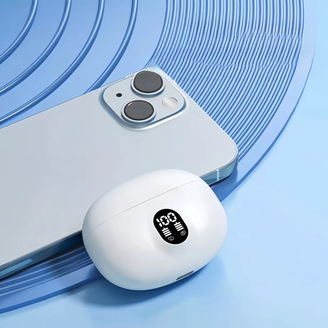 895B TWS Wireless Earbuds Noise Canceling Waterproof Ear Buds in-Ear Stereo Headphones with LED Display Charging Case - 5