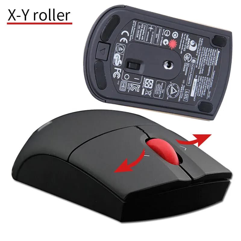 Lenovo ThinkPad Wireless Mouse Wireless Laser Mouse Computer Office Black Bluetooth Mouse - 3