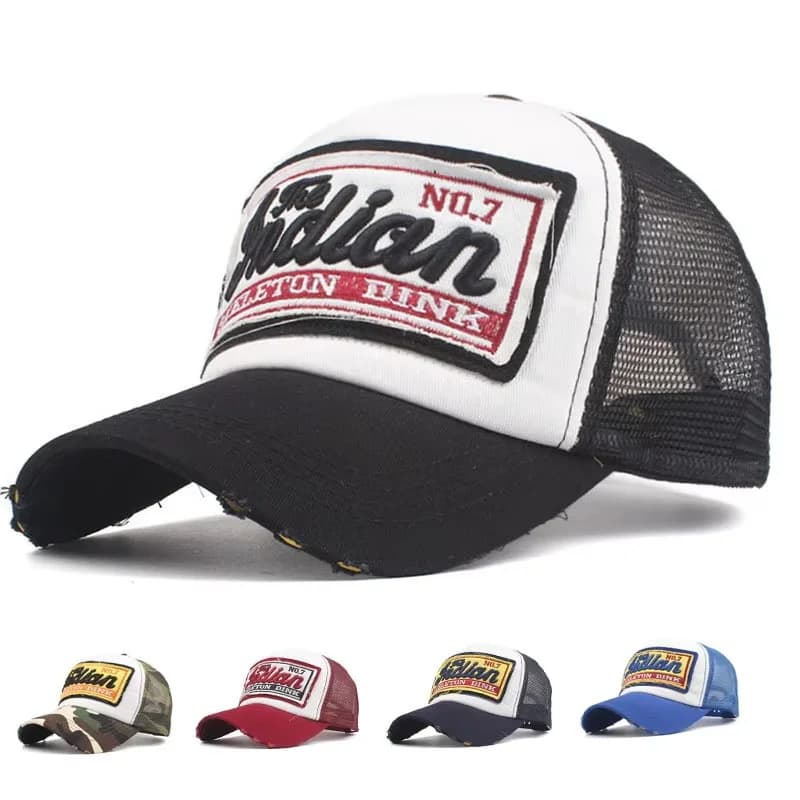 Streetwear Letter Embroidery Mesh Dad Baseball Cap Fashion Snapback Hip Hop Outdoor Y2K Trucker Hats Gorras for Women Men