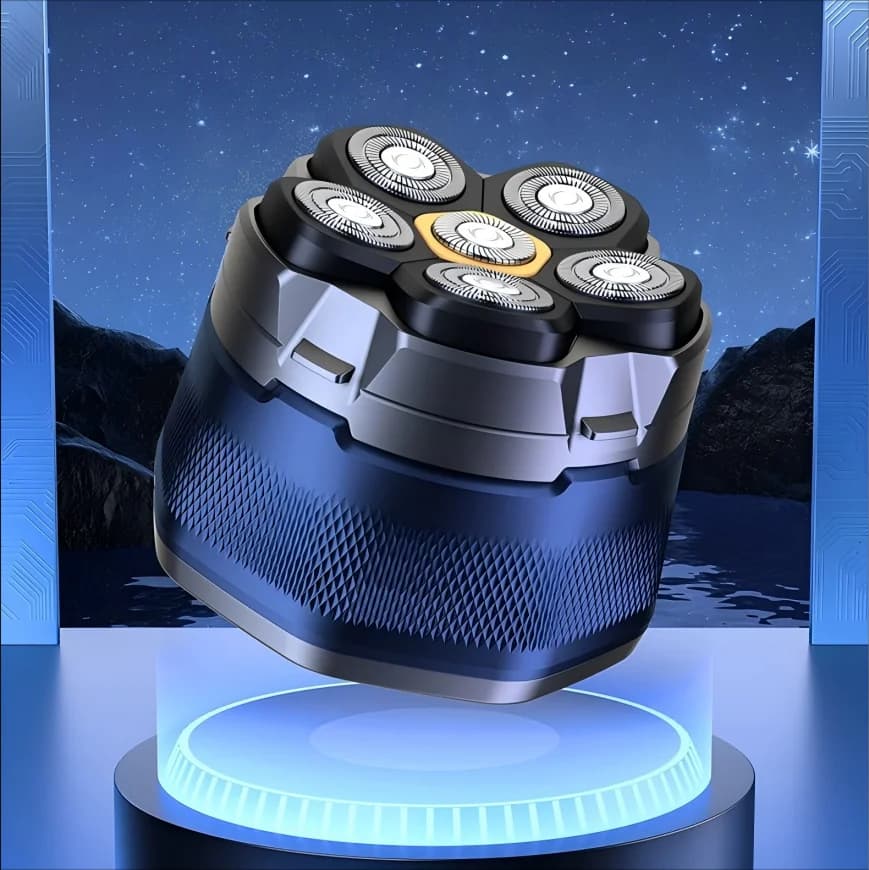 Electric Head Shaver for Bald Men 6D Magnetic Razor Hair Trimmer Rechargeable LED Waterproof Face Hair Cutting - 2