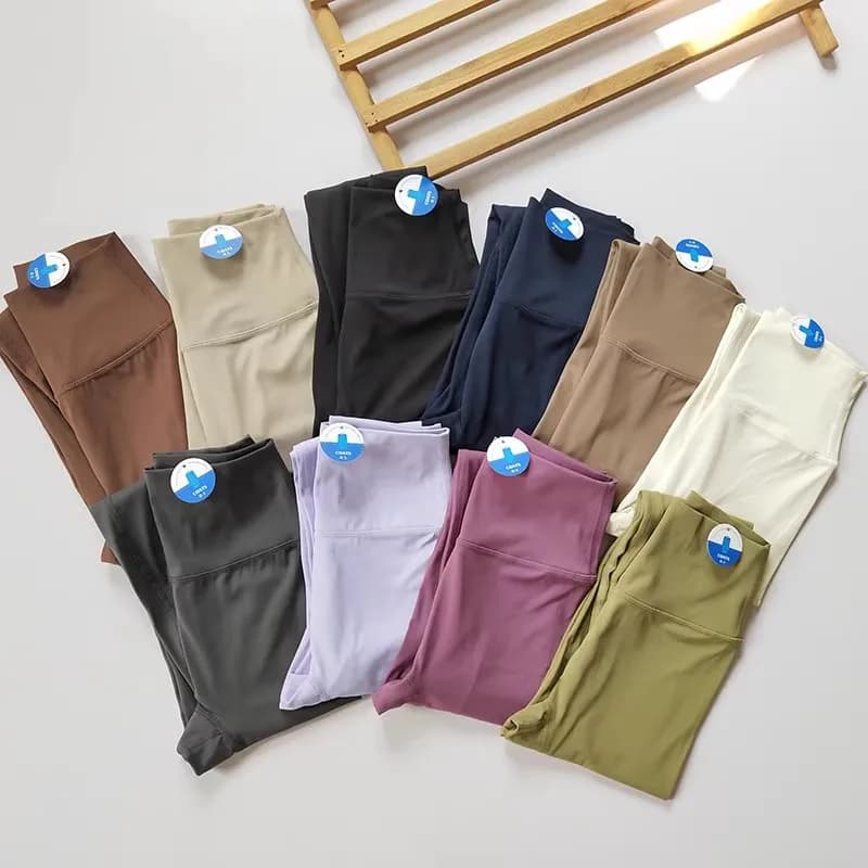 بنطال يوجا عالي الخصر للنساء، ناعم، قابل للتنفس، بنطال رياضي مرن، جودة عالية