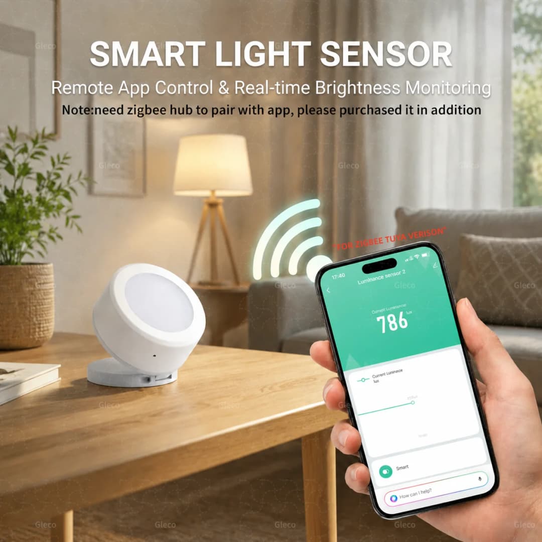 Zigbee Smart Light Sensor Brightness Detector Illumiance Detection For TUYA 2MQTT Smart Home Automation Scene Linkage Hub Need - 3
