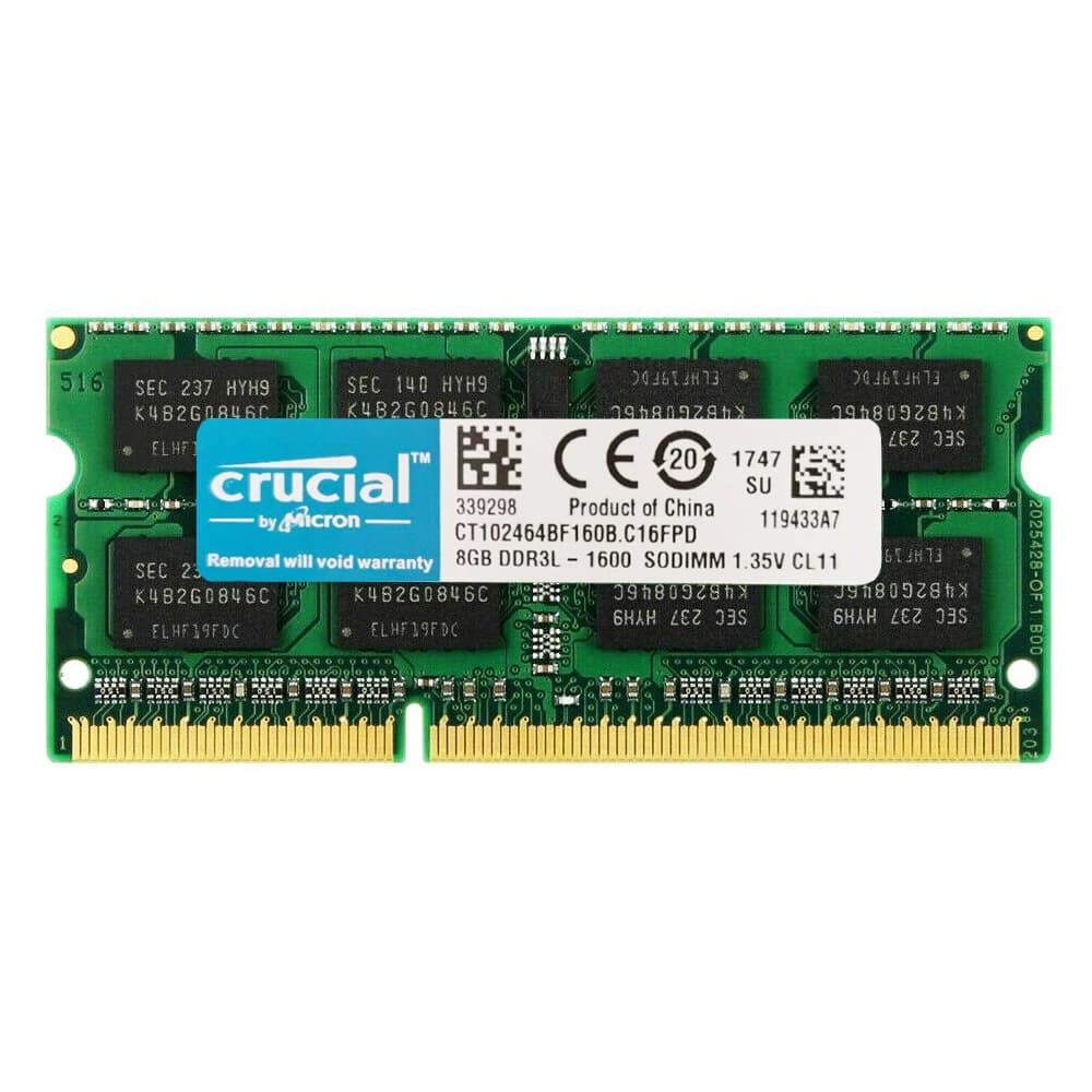 Crucial Ram Memory DDR3L 4GB 8GB 1333MHz 1600MHz PC3L 10600S 12800S 204Pin 1.35V SODIMM for Laptop Notebook Memoria RAM DDR3 - 3
