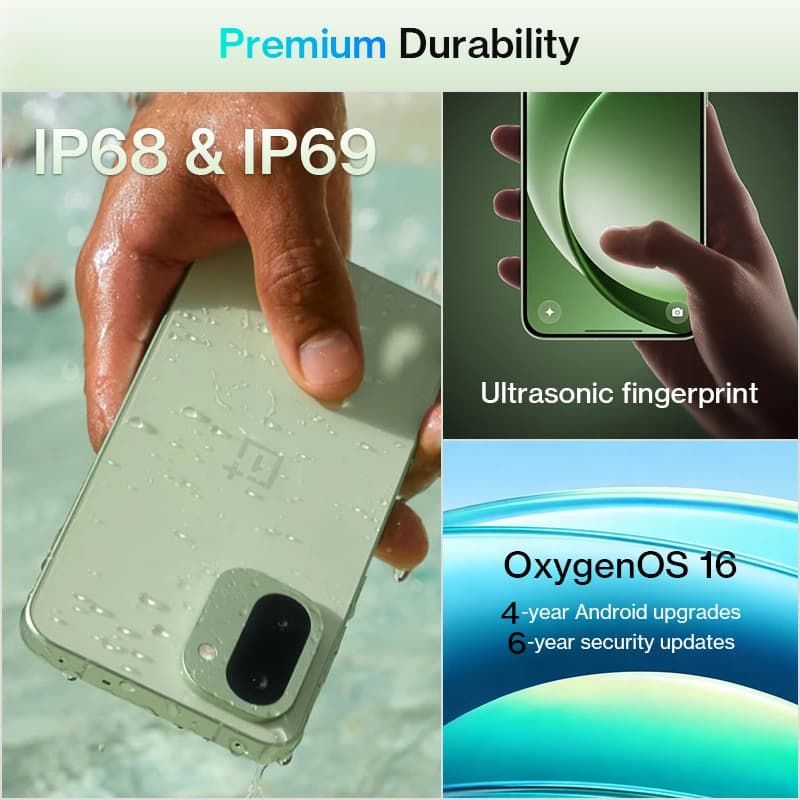 العرض العالمي الأول OnePlus 15R نسخة عالمية هاتف ذكي Snapdragon 8 Gen 5 بطارية 7400mAh شاشة 165Hz مقاوم للماء IP68 IP69 - 5