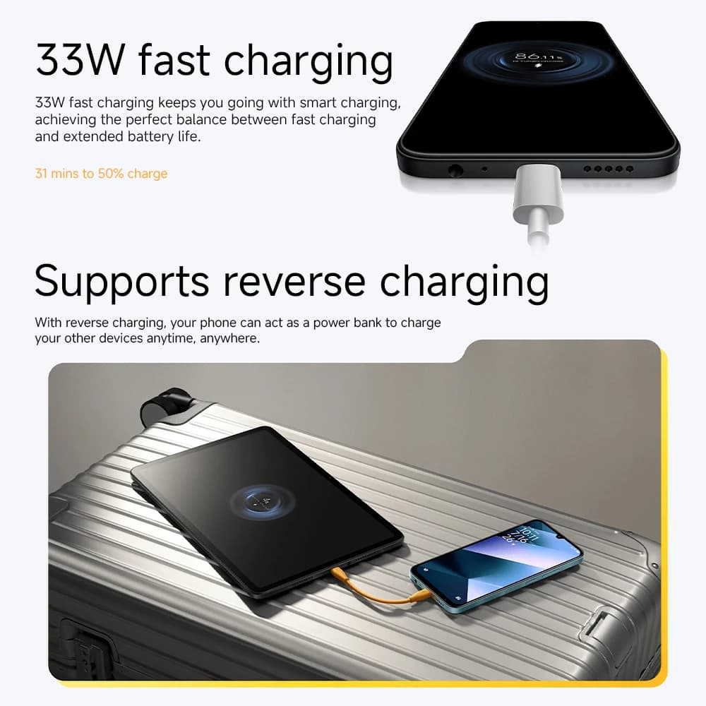 هاتف POCO C85 الأصلي نسخة عالمية معالج MTK Helio G81-Ultra بطارية 6000 مللي أمبير شاشة 6.9 بوصة كاميرا 50 ميجابكسل شحن سريع 33 واط NFC - 4