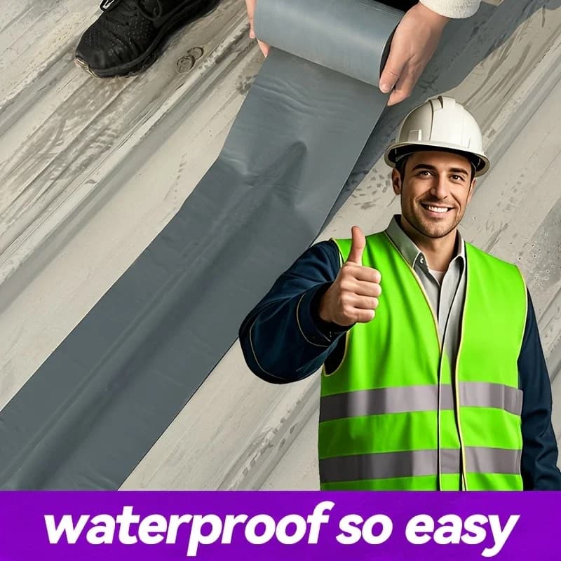 شريط مقاوم للماء من مادة PVC المضادة للشيخوخة، لإصلاح شقوق جدران الأسطح المعدنية والمموجة، مقاوم للأشعة فوق البنفسجية والحرارة - 2