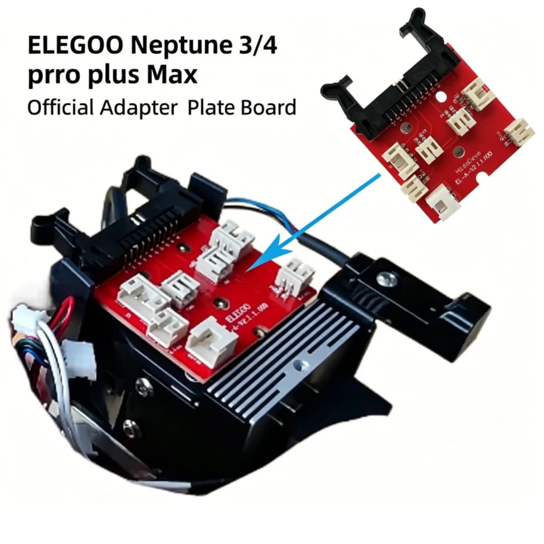 ELEGOO Neptune 3/4 pro plus Max Official Extruder Adapter Plate Board Genuine For 3D Printer Accessories Origin Parts for Elegoo