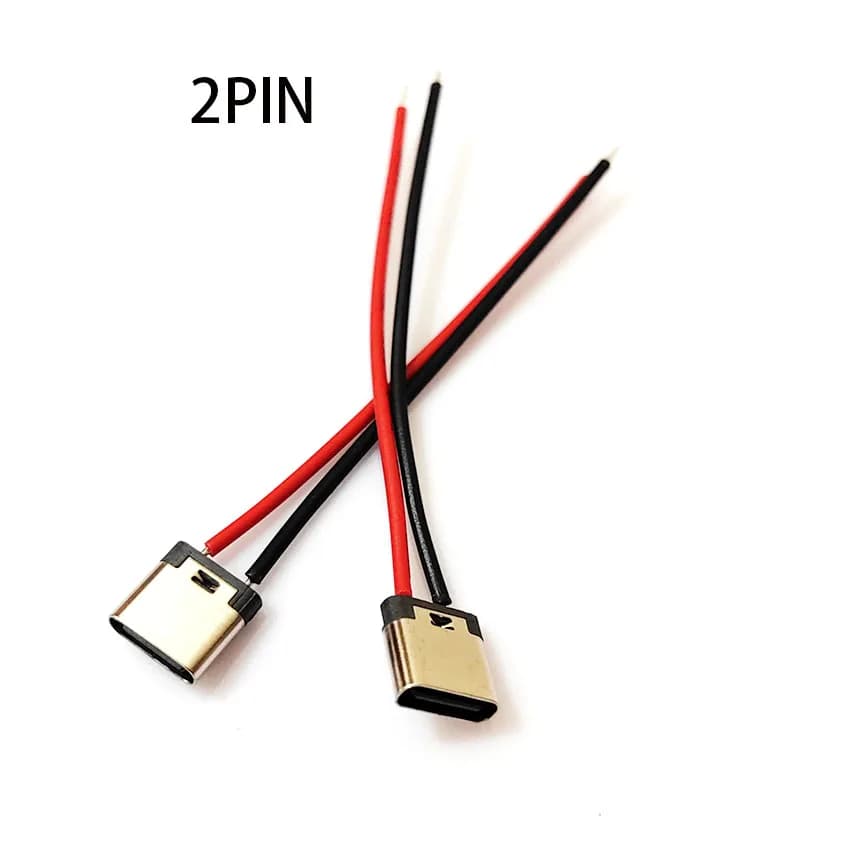 منفذ توصيل إناثي من النوع C بمسمار ثقب وشحن سريع وواجهة شحن وموصل USB مع كابل، مقاوم للماء، 1-10 قطع - 5