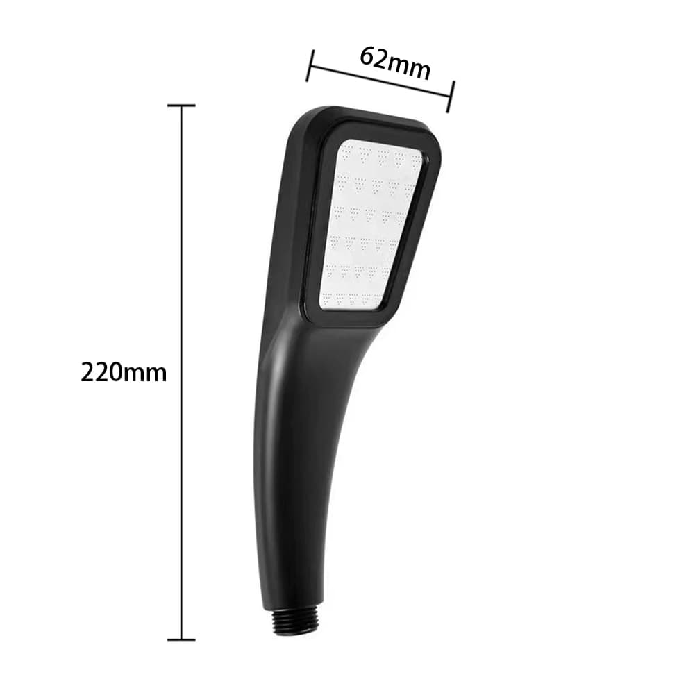 High Pressure Rainfall Shower Head Water Saving Black White Sprayer Nozzle Shower Head Bathroom Accessories - 6