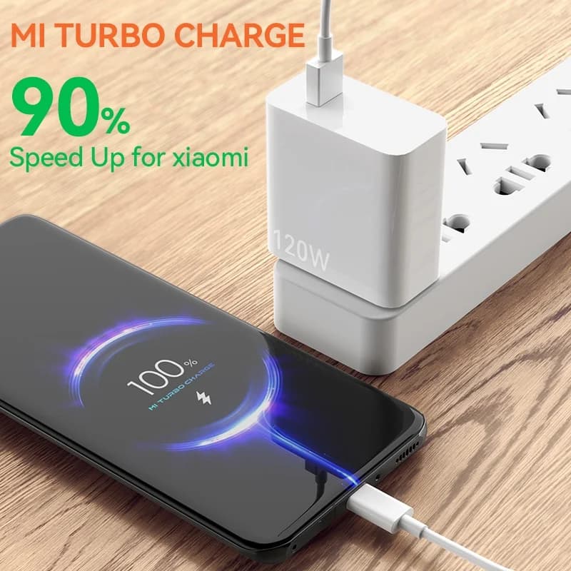 كابل شحن سريع جدًا أصلي من شاومي 6A 120 واط USB C-type لهواتف Xiaomi Mi 13 و12 Pro وRealme وPOCO 12 Turbo - 2
