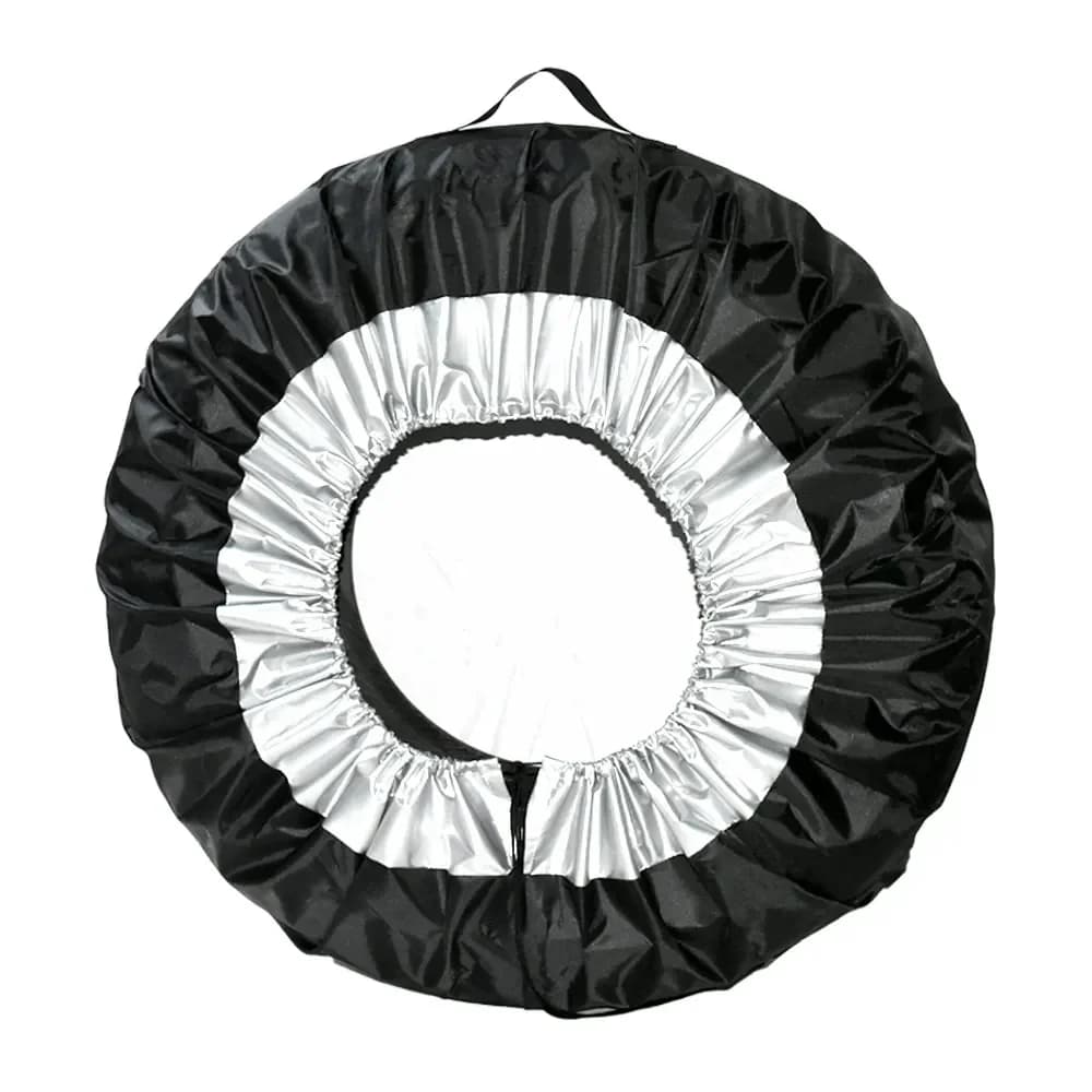1/2/4pcs Car SUV Tire Cover Case Spare Tire Wheel Bag Tyre Spare Storage Tote Polyester Oxford Cloth Wheel Protection Cover - 4