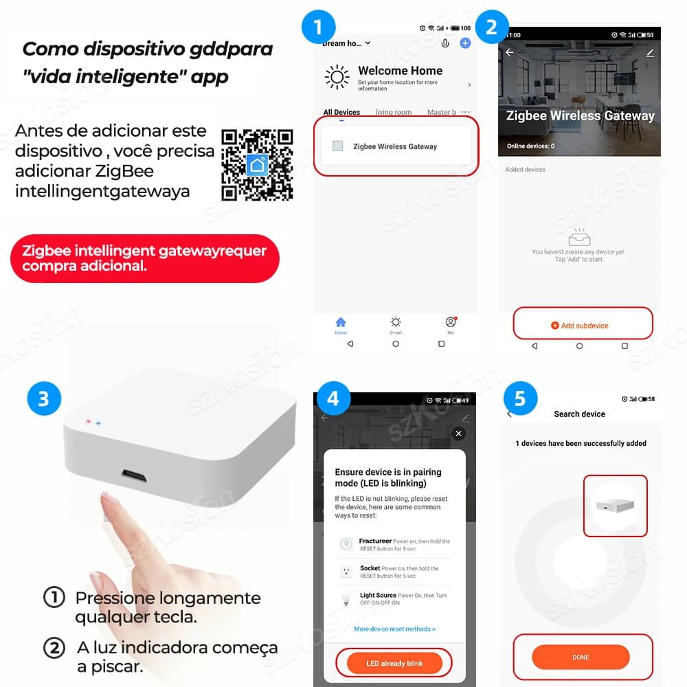 جهاز أتمتة منزلية ذكية Tuya Smart Life تطبيق Zigbee 3.0 مركز بوابة جسر لاسلكي بتحكم عن بعد يعمل مع Alexa وGoogle - 6